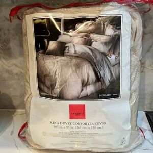 Ungaro Paris New King Duvet Comforter Cover Venetian Nights 105” x 95”